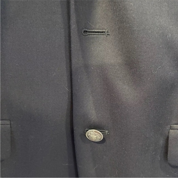 Michael Kors Mens 40L Navy Blue Wool Blend Blazer Sport Coat Suit Jacket (BR) - Picture 6 of 6